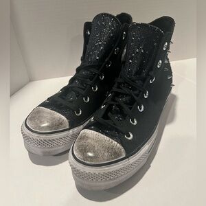 Converse Chuck Taylor All Star Lift Platform Studded high tops Size W10